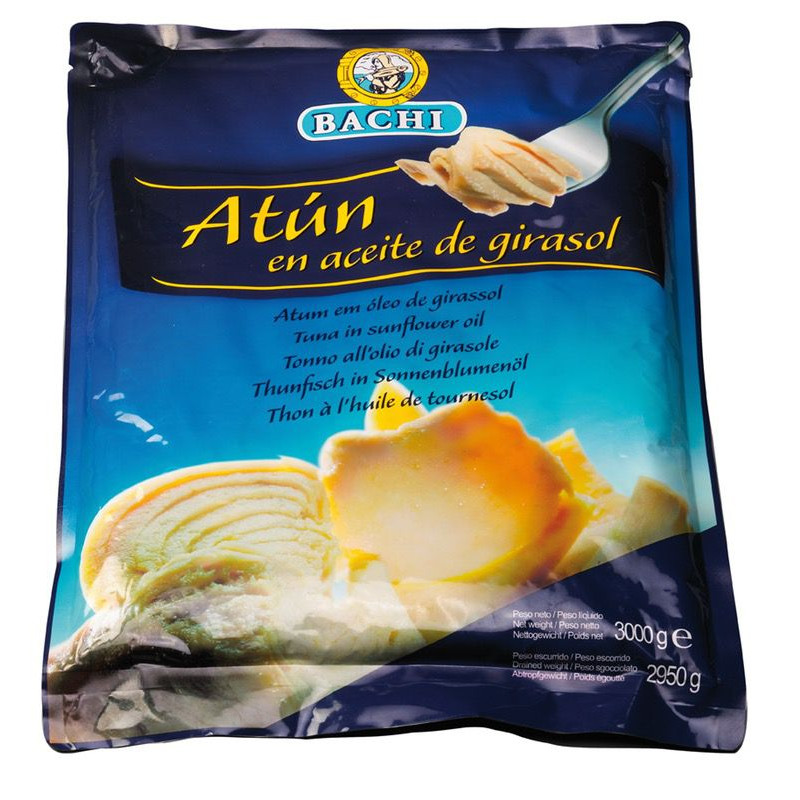 ATÚN EN ACEITE GIRASOL BOLSA 5/3Kg